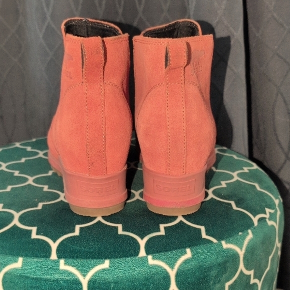 Sorel Women's Burnt Orange Suede Ankle Booties - Picture 3 of 4